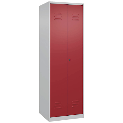 Artikelbild 2 für CP Putzmittelschrank Classic Plus 080100-00 S10014 rubinrot, lichtgrau 60,0 x 50,0 x 185,0 cm, aufgebaut, Artikelnummer 114318