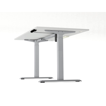 Artikelbild 3 für Kerkmann Move 1 plus elektrisch höhenverstellbarer Schreibtisch weiß rechteckig, T-Fuß-Gestell grau 180,0 x 80,0 cm, Artikelnummer 510218