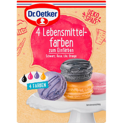 Artikelbild 2 für Dr. Oetker Lebensmittelfarben, Artikelnummer 576688