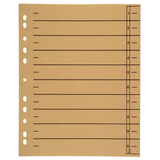 Artikelbild 1 für Wekre Trennblätter DIN A4 0-9 grau, 230 g/m², 100 Blatt, Artikelnummer 630359