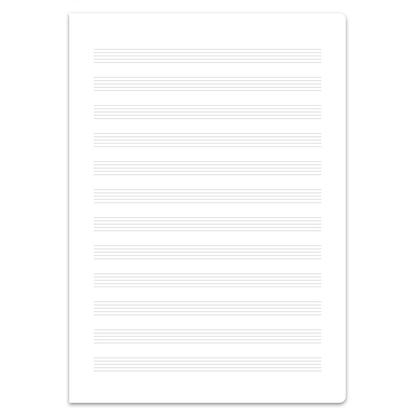 Artikelbild 3 für Staufen® Notenheft ohne Hilfslinien Lineatur N Notenlineatur DIN A4 ohne Rand, 8 Blatt, Artikelnummer 421004