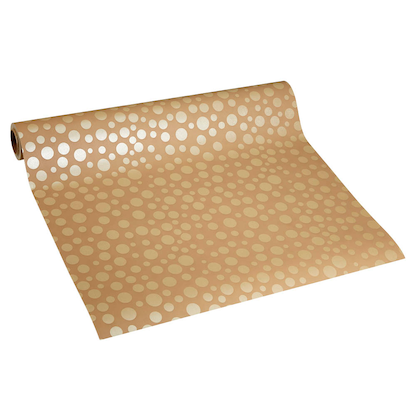 Artikelbild 2 für JUNG SCHÖNER VERPACKEN Geschenkpapier Ballero Punkte braun, 20,0 m, Artikelnummer 223168