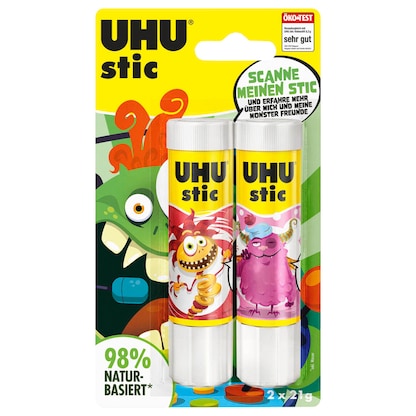 Artikelbild 6 für 2 UHU MONSTER Klebestifte 2x 21,0 g, Artikelnummer 312669
