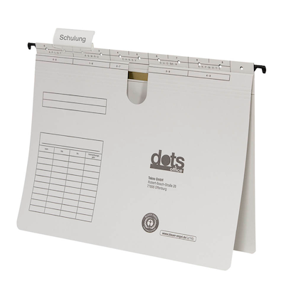 Artikelbild 2 für 50 dots Hängehefter Karton lichtgrau 1 x kaufmännische Heftung, Artikelnummer 538488