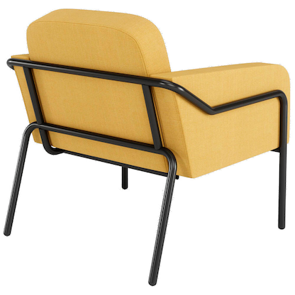 Artikelbild 3 für medso powered by PAPERFLOW Sessel MEDSO L Rund gelb schwarz Stoff, 1 St., Artikelnummer 522726