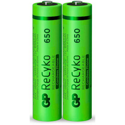 Artikelbild 2 für 2 GP Akkus ReCyko+ Micro AAA 650 mAh, Artikelnummer 290157