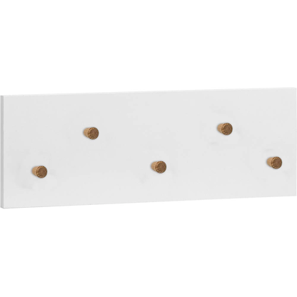 Artikelbild 2 für MÖBELPARTNER Wandgarderobe Jonte 148533 weiß Holz 5 Haken 55,9 x 19,5 cm, Artikelnummer 673762