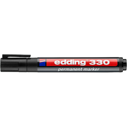 Artikelbild 7 für AKTION: edding 330 Permanentmarker schwarz 1,0 - 5,0 mm, 2 Pack, Artikelnummer 173779
