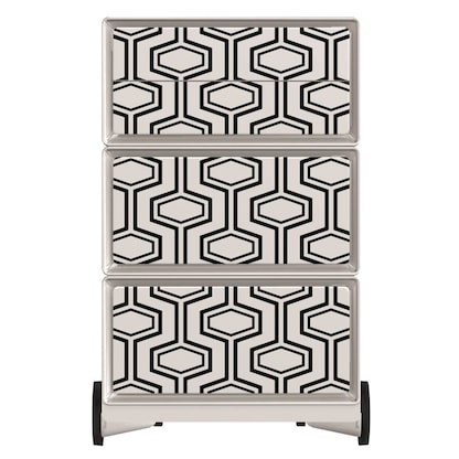 Artikelbild 3 für PAPERFLOW easyBox Vintage Rollcontainer weiß, bunt 4 Auszüge 39,0 x 43,6 x 64,2 cm, Artikelnummer 214688