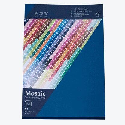 Artikelbild 2 für artoz Briefumschläge Mosaic DIN C5 ohne Fenster marine haftklebend 20 St., Artikelnummer 250179