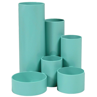 Artikelbild 7 für M&M Stiftehalter Schreibtisch-Boy minze Polystyrol 6 Fächer 12,9 x 13,9 x 14,7 cm, Artikelnummer 326957
