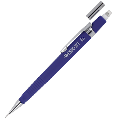 Artikelbild 10 für WESTCOTT Druckbleistift blau HB 0,7 mm, 1 St., Artikelnummer 459226