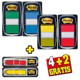 Artikelbild 1 für AKTION: Post-it® Index Haftmarker farbsortiert 4x 50 Streifen + GRATIS 2x Index-Pfeile à 24 Streifen, Artikelnummer 161802
