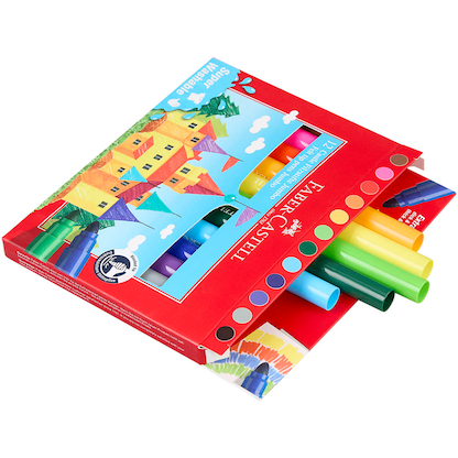 Artikelbild 27 für FABER-CASTELL Jumbo Super Washable Filzstifte farbsortiert, 12 St., Artikelnummer 277958