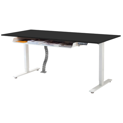 Artikelbild 5 für Kerkmann Move 3 elektrisch höhenverstellbarer Schreibtisch anthrazit rechteckig, T-Fuß-Gestell weiß 160,0 x 80,0 cm, Artikelnummer 574588