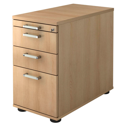 Artikelbild für HAMMERBACHER Solid Standcontainer eiche 4 Auszüge 42,8 x 80,0 x 72,0 - 76,0 cm, Artikelnummer 593347