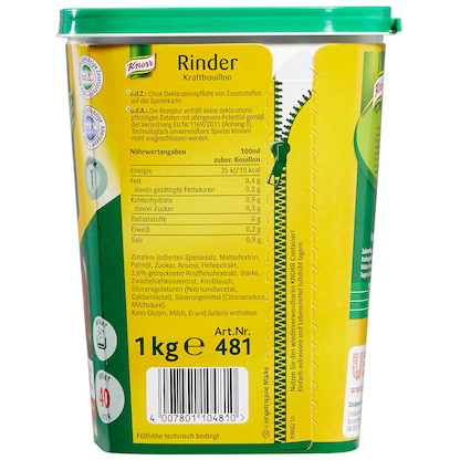 Artikelbild 2 für Knorr® Rinder Kraftbouillon 1,0 kg, Artikelnummer 178923