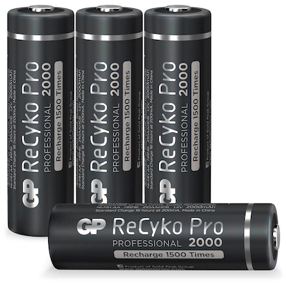 Artikelbild 2 für 4 GP Akkus ReCyko+ PRO Mignon AA 2.000 mAh, Artikelnummer 290223
