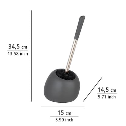 Artikelbild 2 für WENKO WC-Garnitur Polaris grau matt Stein, Artikelnummer 813661