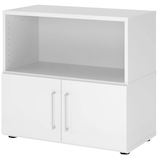 Artikelbild 1 für HAMMERBACHER Regalschrank FlexWall, VFW28T1KG/W/W/BS weiß 80,0 x 40,0 x 74,6 cm, Artikelnummer 949984