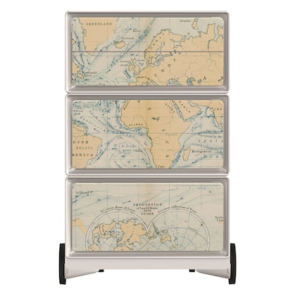 Artikelbild 3 für PAPERFLOW easyBox Vintage Rollcontainer weiß, bunt 4 Auszüge 39,0 x 43,6 x 64,2 cm, Artikelnummer 214447