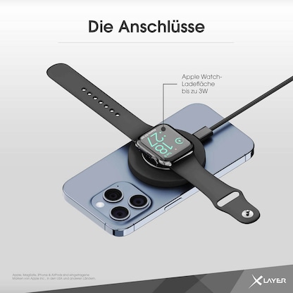 Artikelbild 6 für XLAYER MagFix Pro 3-in-1 Induktive Ladestation schwarz, 15 Watt, Artikelnummer 344927
