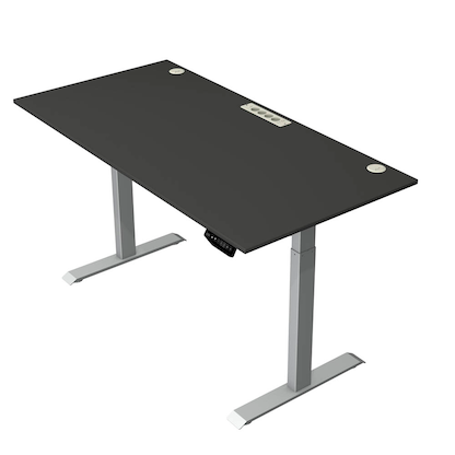 Artikelbild 2 für Kerkmann Move 1 plus elektrisch höhenverstellbarer Schreibtisch anthrazit rechteckig, T-Fuß-Gestell grau 160,0 x 80,0 cm, Artikelnummer 510176