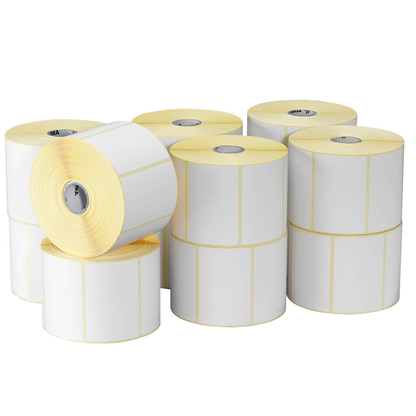 Artikelbild 5 für ZEBRA Etikettenrollen für Etikettendrucker 800262-127 weiß, 57,0 x 32,0 mm, 12 x 2100 Etiketten, Artikelnummer 675210