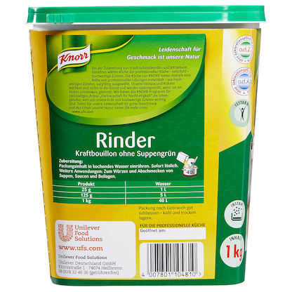 Artikelbild 4 für Knorr® Rinder Kraftbouillon 1,0 kg, Artikelnummer 178923
