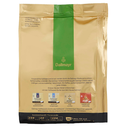 Artikelbild 4 für Dallmayr Classic Kaffeepads, Arabica- und Robustabohnen 36 Pads, Artikelnummer 552661