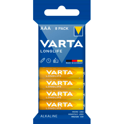 Artikelbild 3 für 8 VARTA Batterien LONGLIFE Micro AAA 1,5 V, Artikelnummer 856229