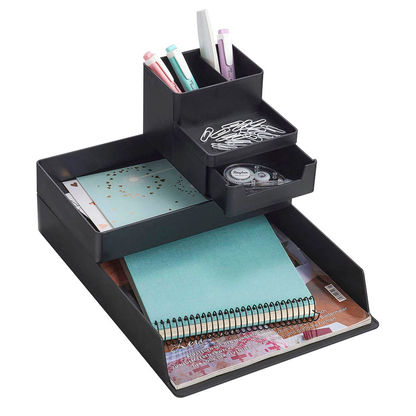 Artikelbild 3 für Zeller Schreibtisch-Organizer Universal schwarz Kunststoff 24,0 x 15,2 x 4,0 cm, Artikelnummer 165219