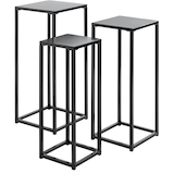 Artikelbild 1 für HAKU Möbel Pflanzenständer-Set Metall schwarz, Artikelnummer 853842