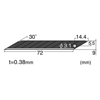 Artikelbild 2 für NT Cuttermesser-Klingen BA15P black blade schwarz 9,0 mm, 10 St., Artikelnummer 696066