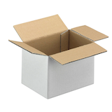 Artikelbild 1 für 20 Nestler Wellpapp-Faltkartons 1-wellig weiß 19,0 x 13,0 x 13,7 cm Außenmaß, Artikelnummer 597559