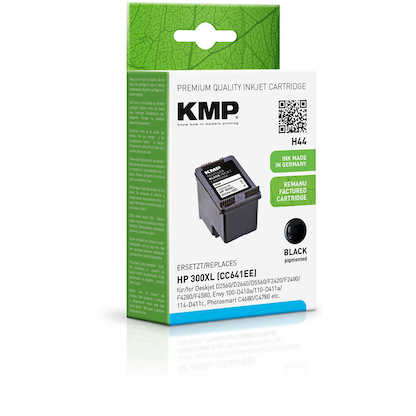 Artikelbild 2 für KMP H44 schwarz Druckerpatrone kompatibel zu HP 300XL (CC641EE), Artikelnummer 640821