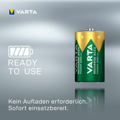 Artikelbild 4 für 2 VARTA Akkus RECHARGE ACCU Power Mono D 3.000 mAh, Artikelnummer 553897