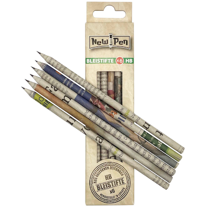 Artikelbild 4 für NewPen Bleistift-Set HB Zeitungsoptik, 6 St., Artikelnummer 628277