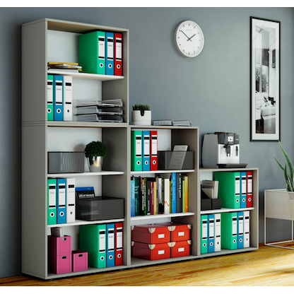 Artikelbild 4 für VCM my office Aktenregal L grau 70,0 x 37,0 x 74,0 cm, Artikelnummer 345076