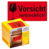 Artikelbild 1 für 200 AVERY Zweckform Warnetiketten 7211 rot »Vorsicht zerbrechlich!« 100,0 x 50,0 mm, Artikelnummer 432029