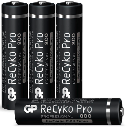 Artikelbild 2 für 4 GP Akkus ReCyko+ PRO Micro AAA 800 mAh, Artikelnummer 290191