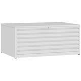 Artikelbild 1 für LÜLLMANN Planschrank signalweiß 6 Schubladen 140,5 x 95,5 x 60,5 cm, Artikelnummer 183636