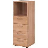 Artikelbild 1 für HAMMERBACHER Regalschrank 934S4, V934S4/N/N/BS nussbaum 40,0 x 42,0 x 110,0 cm, Artikelnummer 380786