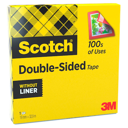 Artikelbild 3 für Scotch doppelseitiger Klebefilm transparent 19,0 mm x 33,0 m 1 Rolle, Artikelnummer 477412
