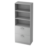 Artikelbild 1 für HAMMERBACHER Regalschrank 7300 CE, V7300/5/5/CE lichtgrau 80,0 x 42,0 x 200,4 cm, Artikelnummer 861914