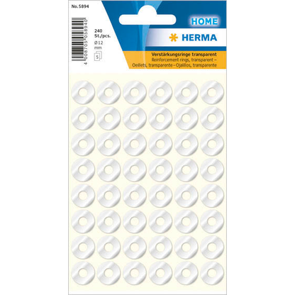 Artikelbild für 240 HERMA Lochverstärker transparent, Artikelnummer 988857
