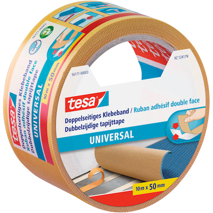 Artikelbild für tesa UNIVERSAL doppelseitiges Klebeband 50,0 mm x 10,0 m, 1 Rolle, Artikelnummer 121232