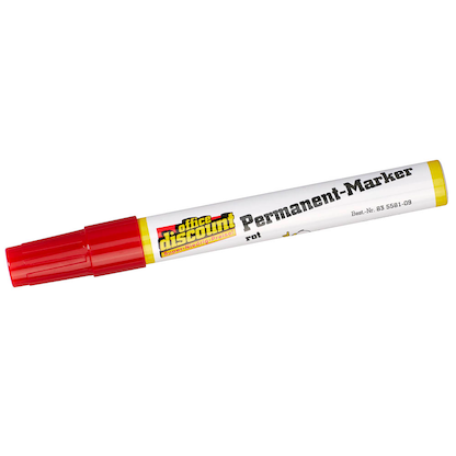 Artikelbild 3 für office discount Permanentmarker rot 1,5 - 3,0 mm, 1 St., Artikelnummer 835581