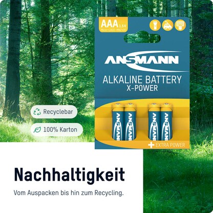 Artikelbild 10 für 4 ANSMANN Batterien X-POWER Micro AAA 1,5 V, Artikelnummer 584789