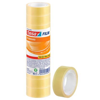 Artikelbild für tesa STANDARD Klebefilm transparent 15,0 mm x 10,0 m 10 Rollen, Artikelnummer 455378